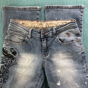 Bootcut Jeans with embroidery